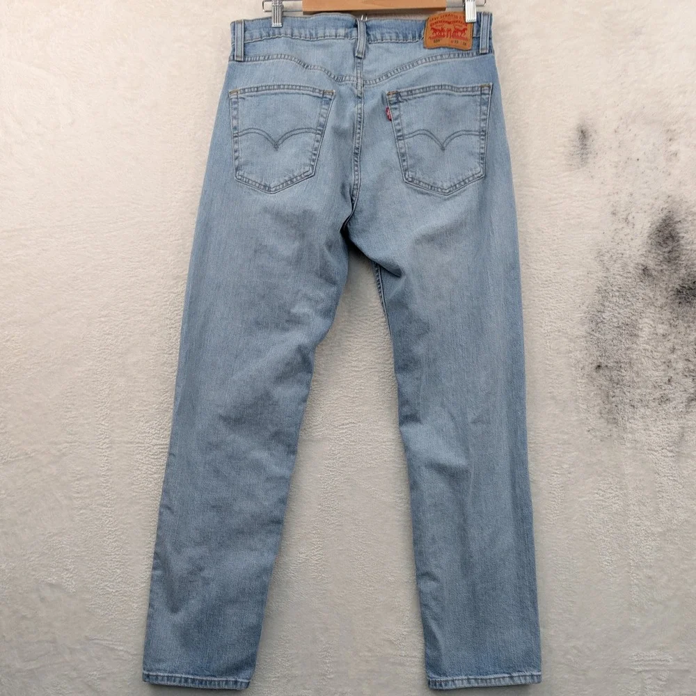Levi's 559 Jeans Mens 36x34 Light Blue Relaxed Straight Denim Dadcore Americana